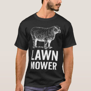 Rasenmäher Schafmowologin Mowing Gardener T-Shirt