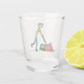 Rasenmäher Schnapsglas (Rückseite)