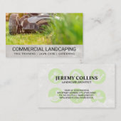 Rasenmäher schneiden Gras | Landschaftsgärtnerei Visitenkarte (Vorne/Hinten)