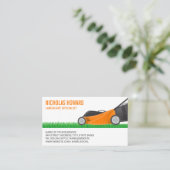 Rasenmäher schneiden Gras Visitenkarte (Stehend Vorderseite)