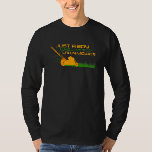 Rasenmäher schneiden Vater Männer Jungs Landskap T-Shirt