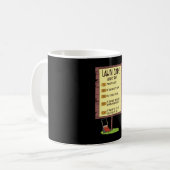Rasenmäher - stündliche Rasenpflege Kaffeetasse (Vorderseite Links)