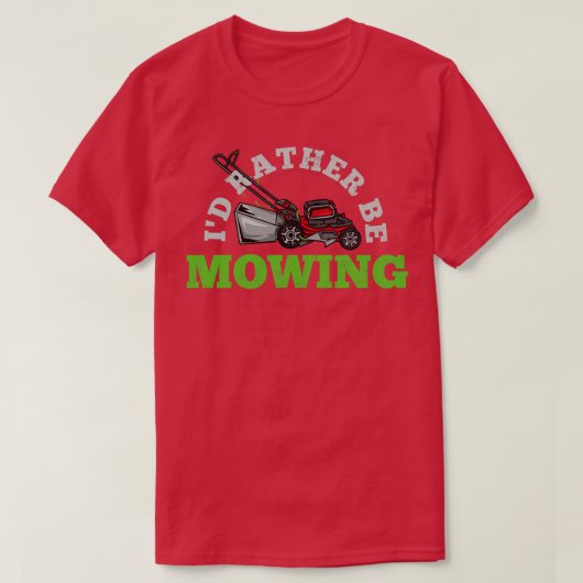 Rasenmäher T-Shirt (Design vorne)