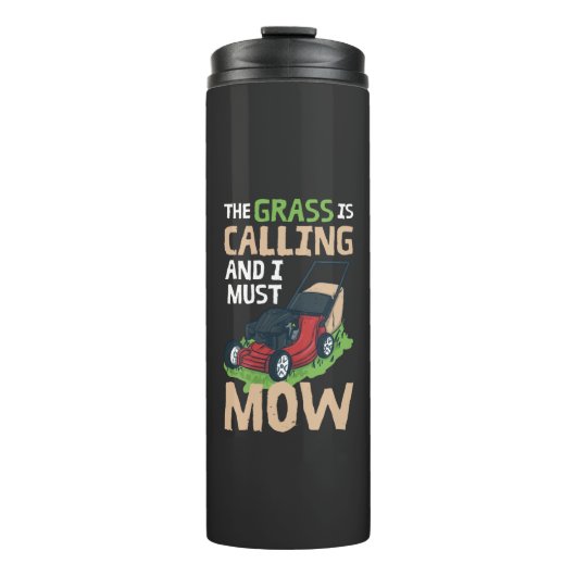 Rasenmäher Thermosbecher (Vorderseite)