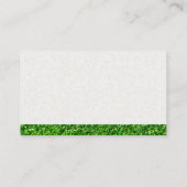 Rasenmäher Typ Rasenschneiden | Gardener Visitenkarte (Rückseite)