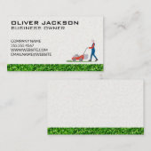 Rasenmäher Typ Rasenschneiden | Gardener Visitenkarte (Vorne/Hinten)