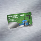 Rasenmäher und Rasenmäher Magnetische Visitenkarte (Beispiel)