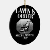 Rasenmäher und Sondermäher für den Vater Funny Jok Keramik Ornament (Rechts)