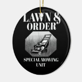 Rasenmäher und Sondermäher für den Vater Funny Jok Keramik Ornament (Links)