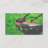 Rasenmäher und Wartegartenkarte Visitenkarte (Rückseite)