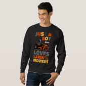Rasenmäher Vater Vater Landscaper Tractor Ju Sweatshirt (Vorne ganz)