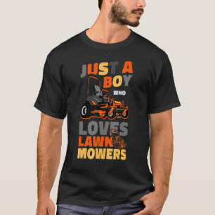 Rasenmäher Vater Vater Landscaper Tractor Ju T-Shirt