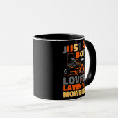 Rasenmäher Vater Vater Landscaper Traktor Tasse (VorderseiteRechts)