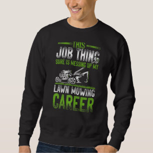 Rasenmäher Vater Vater Landscaper Vintag Sweatshirt