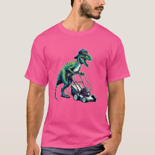 Rasenmäher Velociraptor Dinosaur Rasenmäher T-Shirt