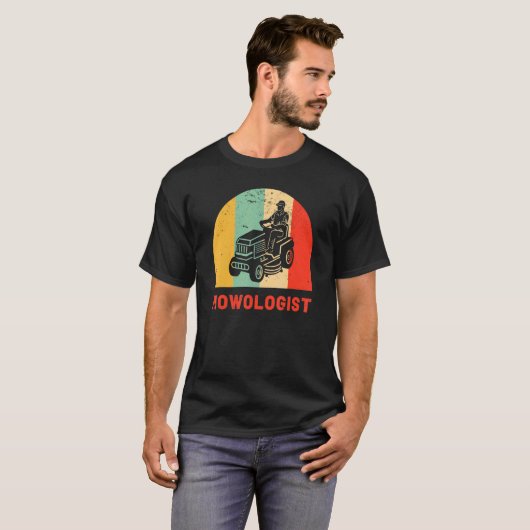 Rasenmäher Vintager Mäher T-Shirt (Vorne ganz)