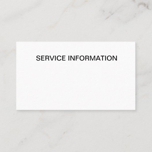 Rasenmäher Visitenkarte (Rückseite)