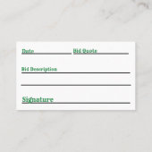 Rasenmäher Visitenkarte (Rückseite)