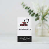 Rasenmäher Visitenkarte (Stehend Vorderseite)
