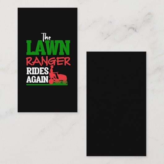 Rasenmäher Visitenkarte (Vorne/Hinten)