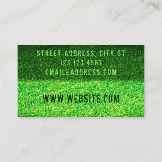 Rasenmäher  visitenkarte (Rückseite)