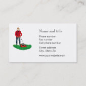 Rasenmäher Visitenkarte (Rückseite)