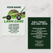 Rasenmäher Visitenkarte (Vorne/Hinten)
