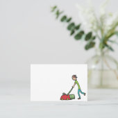 Rasenmäher Visitenkarte (Stehend Vorderseite)