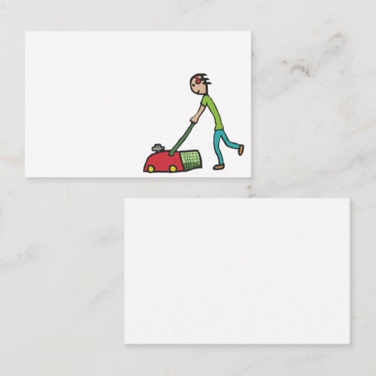 Rasenmäher Visitenkarte (Vorne/Hinten)