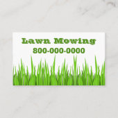 Rasenmäher Visitenkarte (Vorderseite)