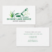 Rasenmäher-Visitenkarte Visitenkarte (Vorne/Hinten)