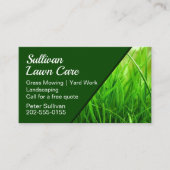 Rasenmäher-Visitenkarte Visitenkarte (Vorderseite)