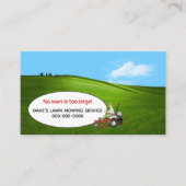 Rasenmäher-Visitenkarte Visitenkarte (Vorderseite)