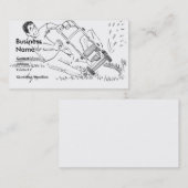 Rasenmäher Zeichnend Visitenkarten Visitenkarte (Vorne/Hinten)