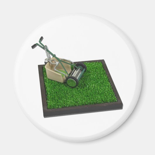 RasenmäherAufdem Gras100711 Magnet (Vorne)
