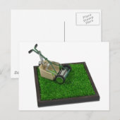 RasenmäherAufdem Gras100711 Postkarte (Vorne/Hinten)