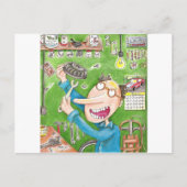 Rasenmäherkorrektur Postkarte (Vorderseite)