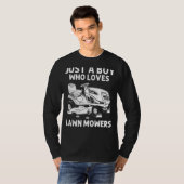 Rasenmähern Kindermähern Kindermähern Gartenbau T-Shirt (Vorne ganz)