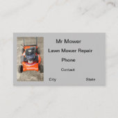 Rasenmäherreparatur Visitenkarte (Vorderseite)