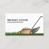 Rasenmähgartenbau Visitenkarte (Vorderseite)