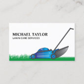 Rasenmähgartenbau Visitenkarte (Vorderseite)