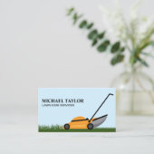 Rasenmähgartenbau Visitenkarte (Stehend Vorderseite)