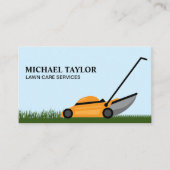 Rasenmähgartenbau Visitenkarte (Vorderseite)