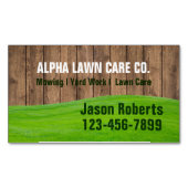 Rasenmähgartenlandschaft Landschaft Magnetische Visitenkarte (Vorderseite)