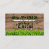 Rasenmähgartenlandschaft Landschaft Visitenkarte (Vorderseite)