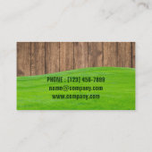 Rasenmähgartenlandschaft Landschaft Visitenkarte (Rückseite)