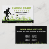 *~* Rasenmähgras Rasenmäher Visitenkarte (Vorne/Hinten)