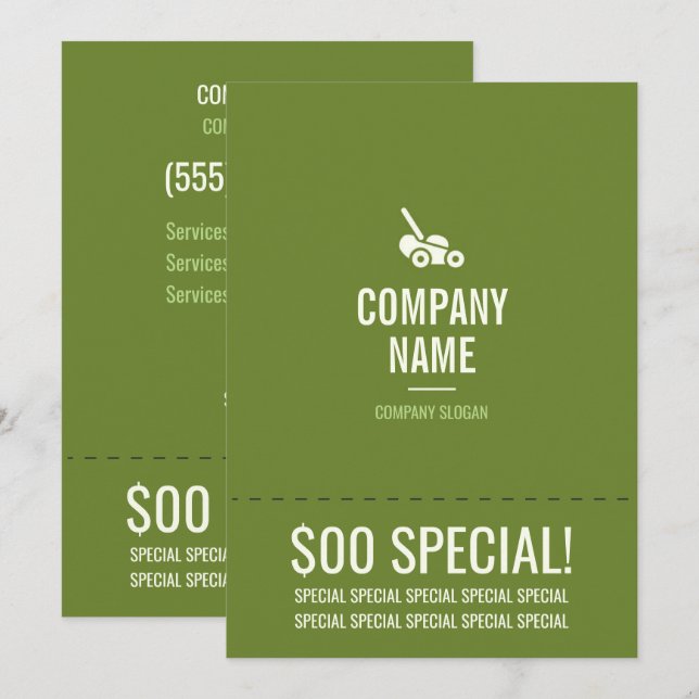 Rasenpflege-12x18-Flyer (Vorne/Hinten)