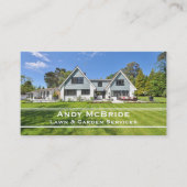 Rasenpflege Beruflicher Garten Landschaftsbild Visitenkarte (Vorderseite)