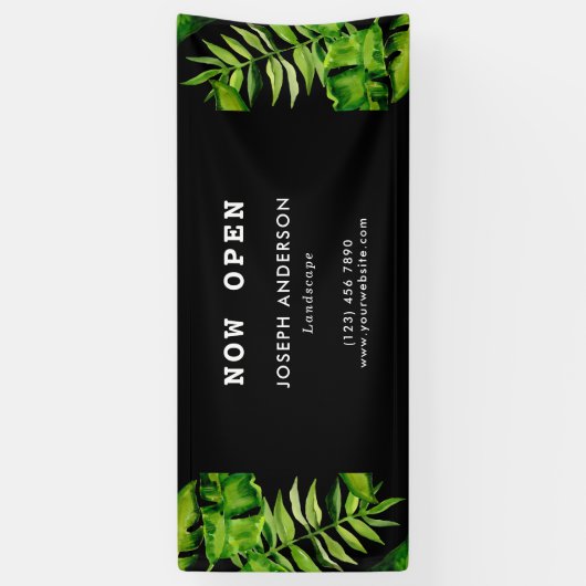 Rasenpflege Berufliches Geschäft mähen Banner (Vertikal)